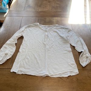 White burn out style top